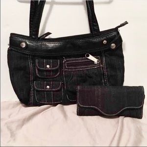 Thirty one dark denim purse set